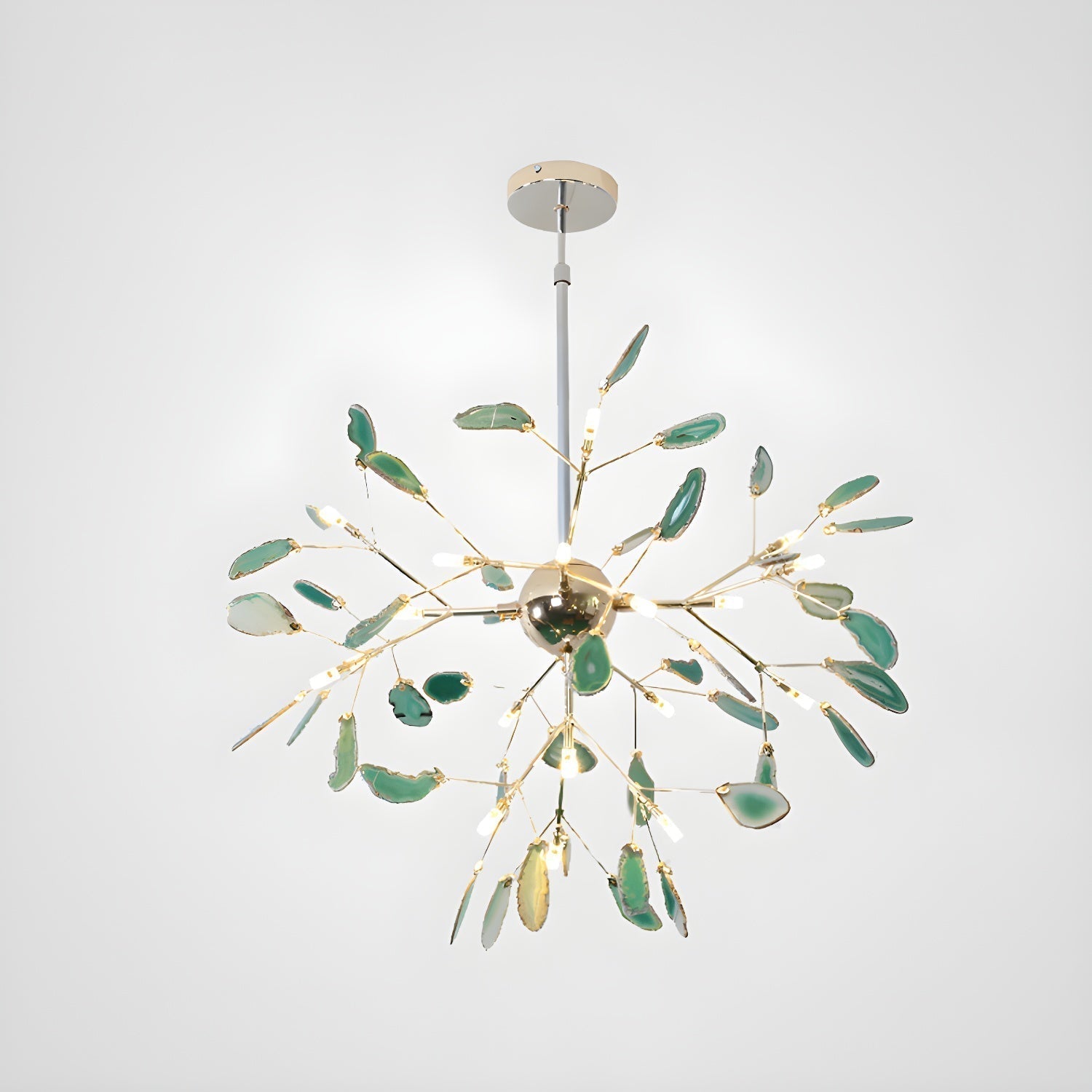 Agate Chandelier Colorful Branching