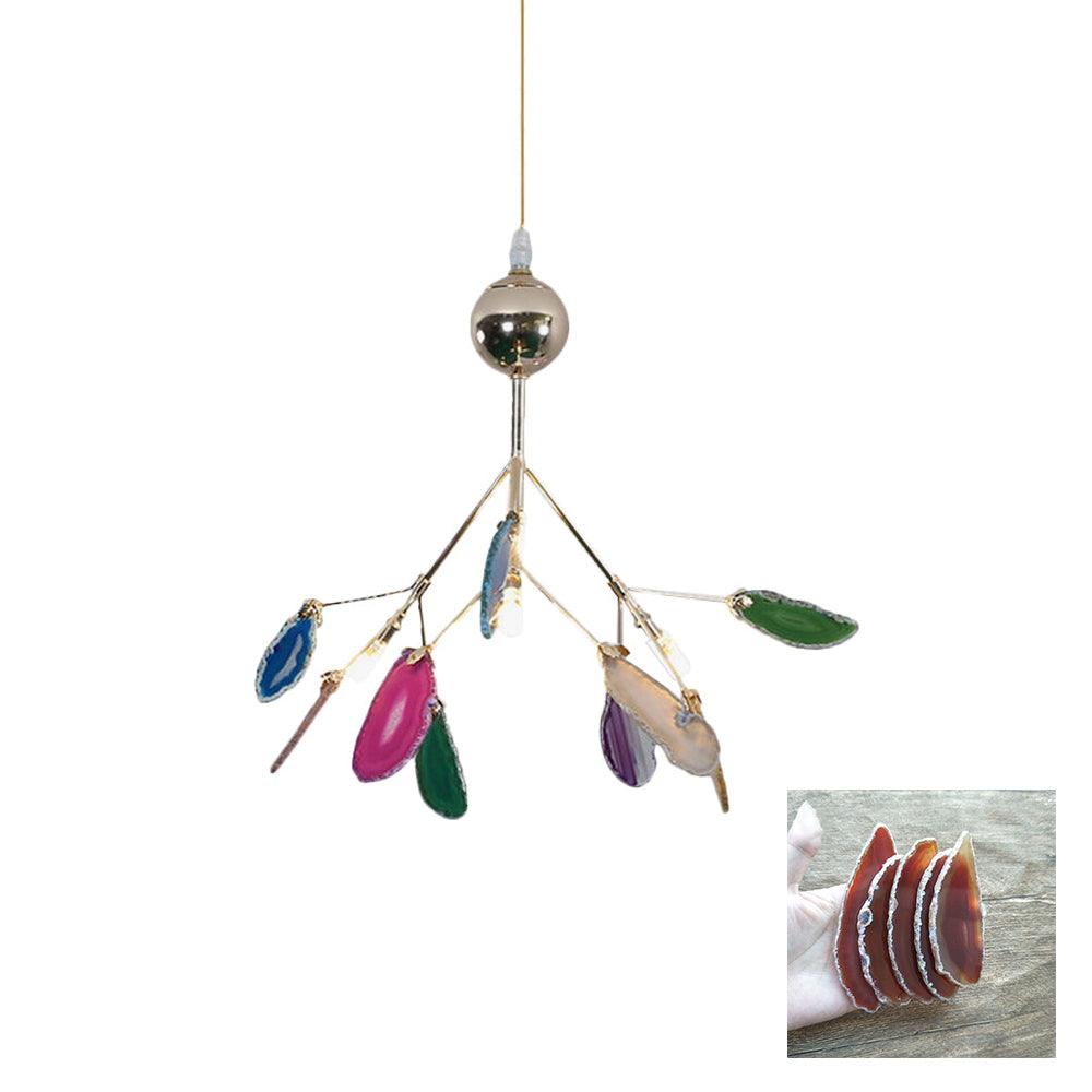 Agate Chandelier Colorful Branching