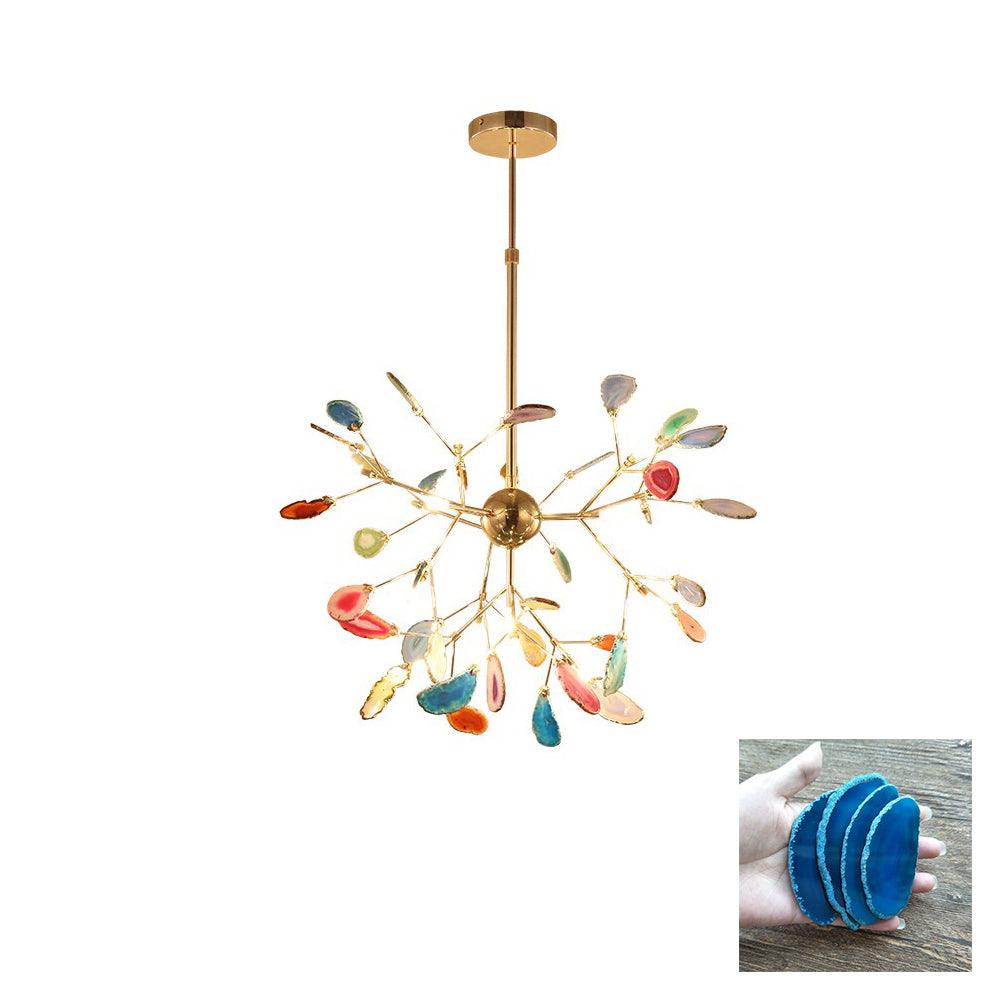 Agate Chandelier Colorful Branching