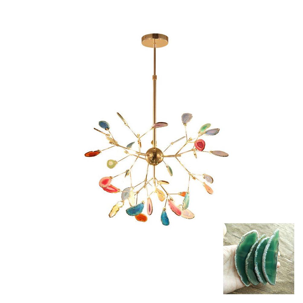 Agate Chandelier Colorful Branching