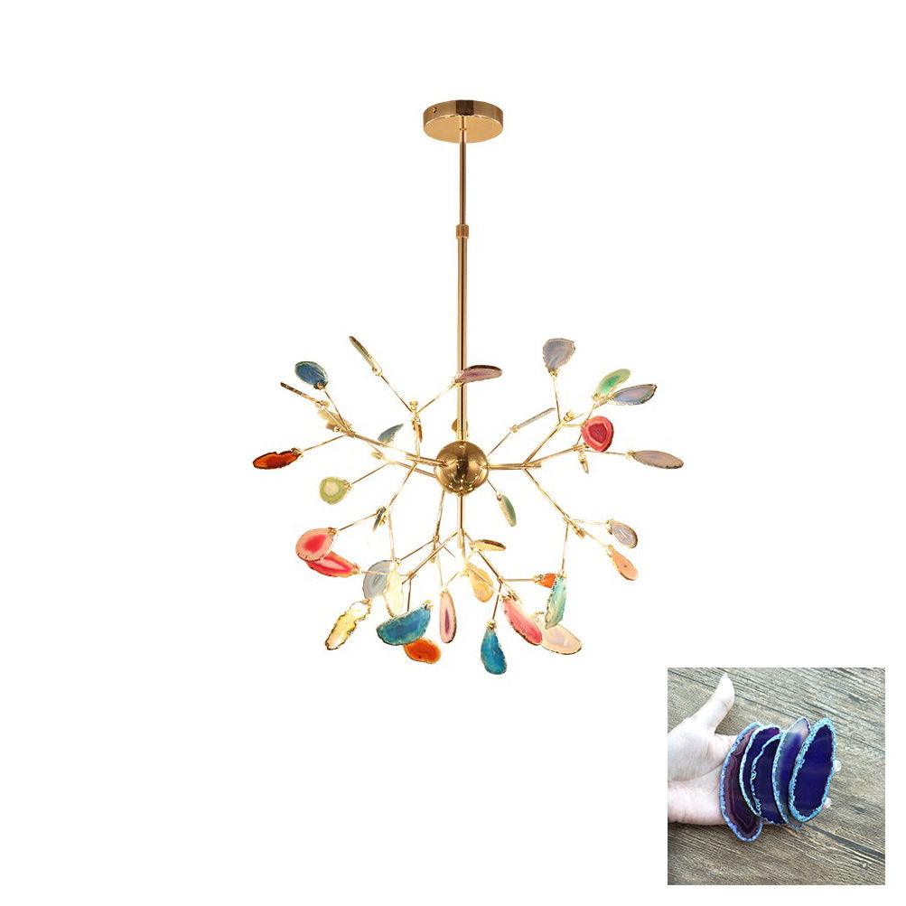 Agate Chandelier Colorful Branching