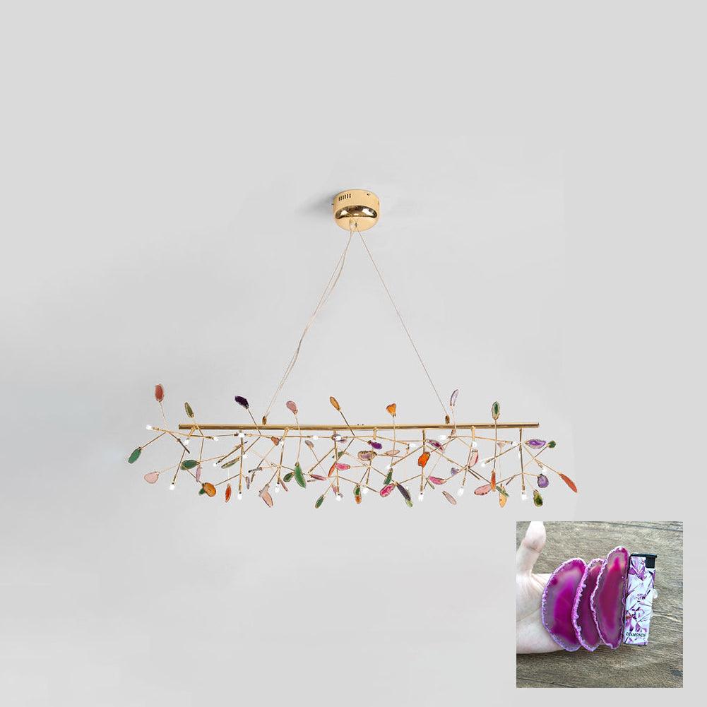 Agate Chandelier Colorful Branching