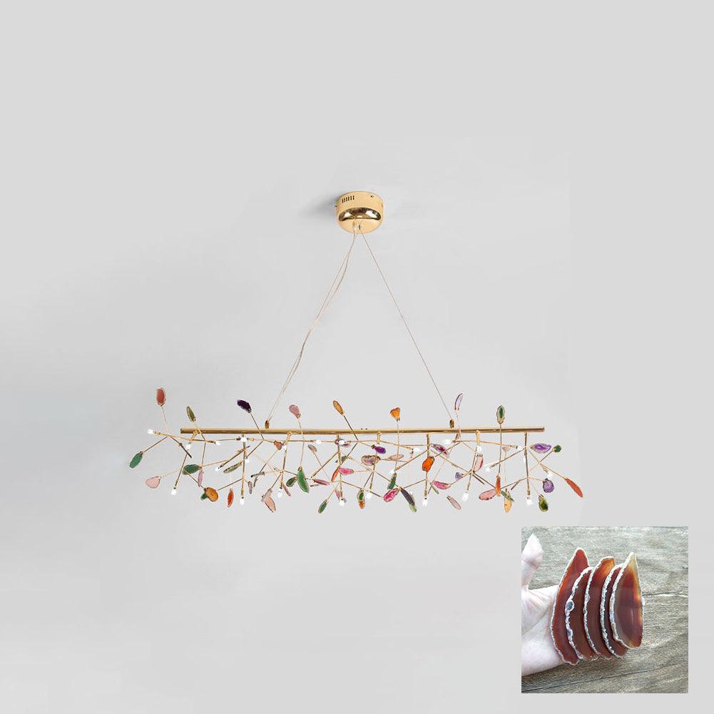 Agate Chandelier Colorful Branching