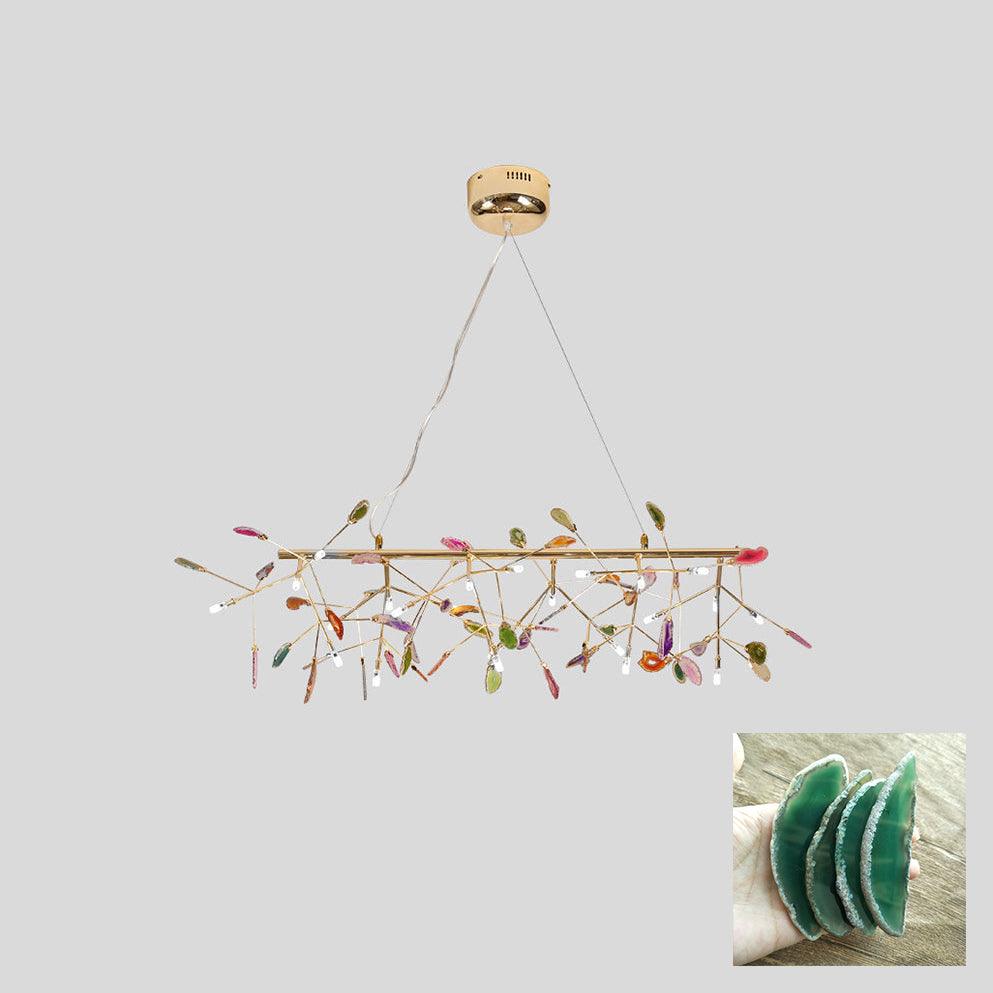 Agate Chandelier Colorful Branching
