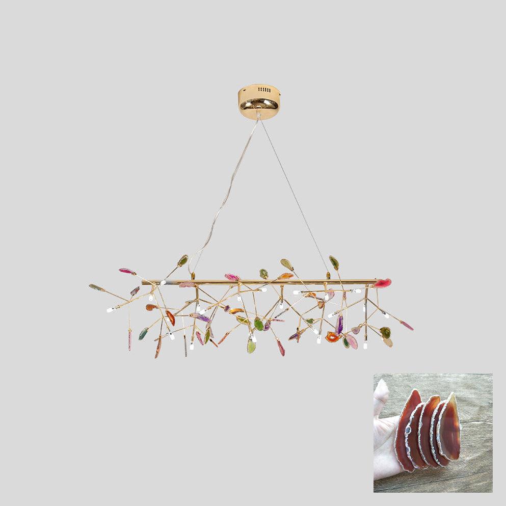 Agate Chandelier Colorful Branching