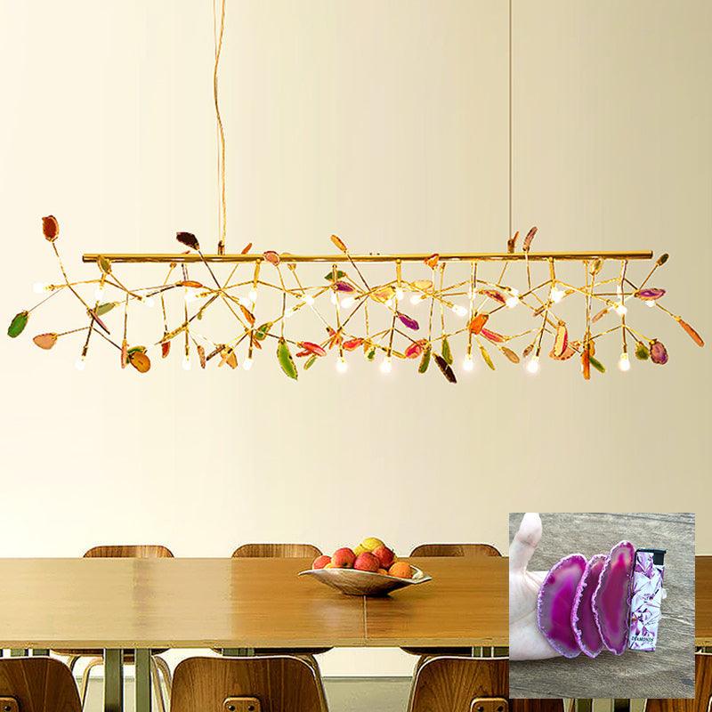Agate Chandelier Colorful Branching