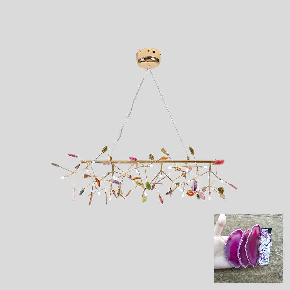 Agate Chandelier Colorful Branching