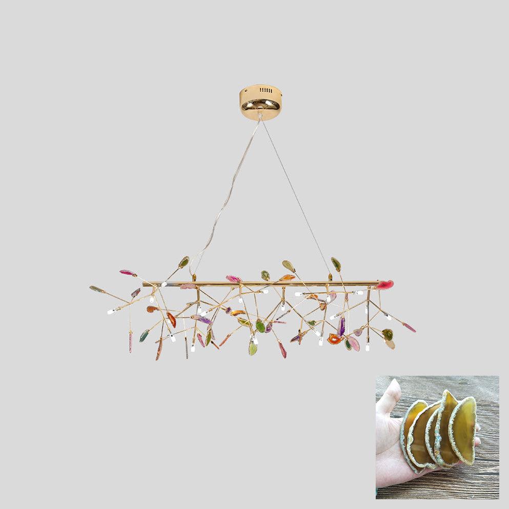 Agate Chandelier Colorful Branching