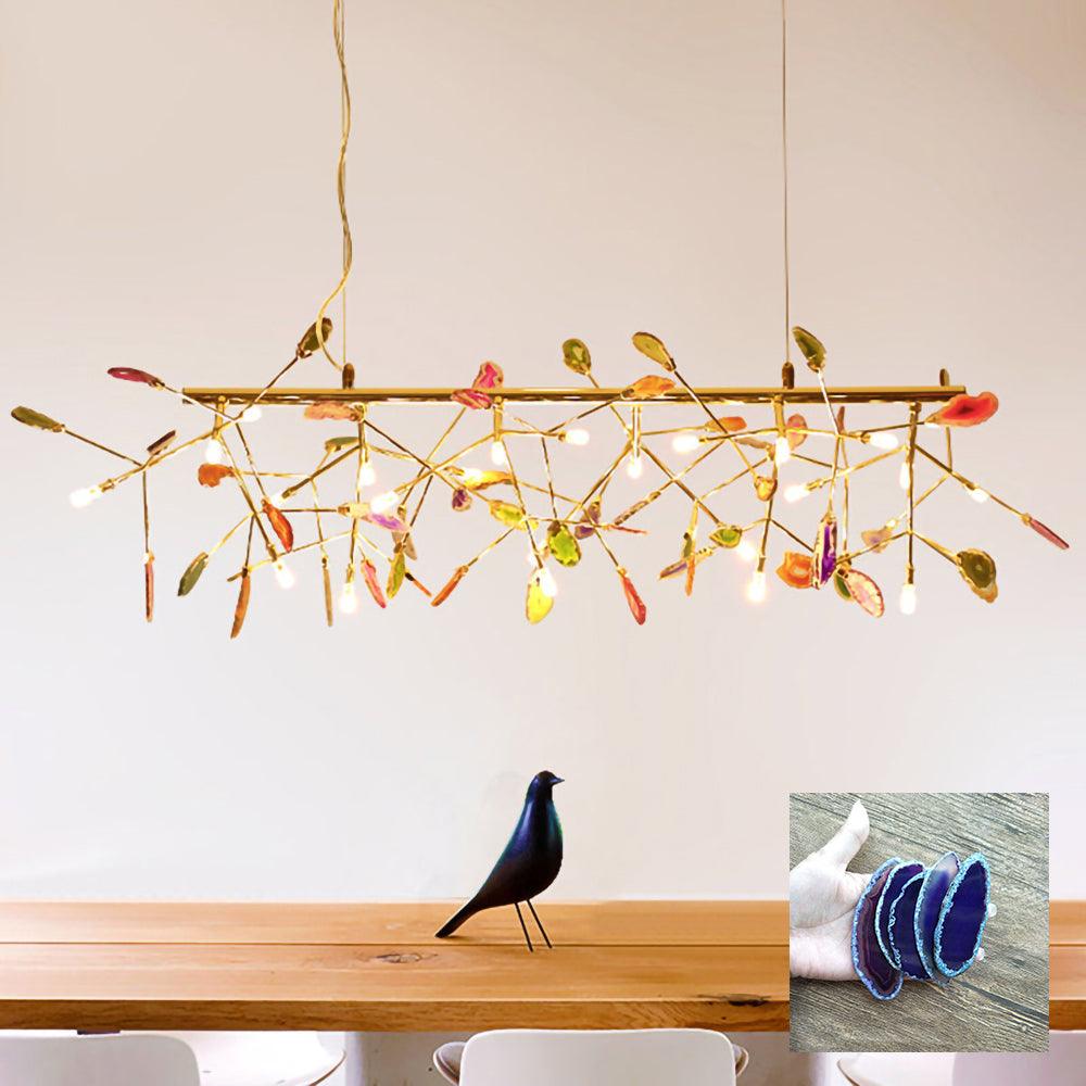 Agate Chandelier Colorful Branching