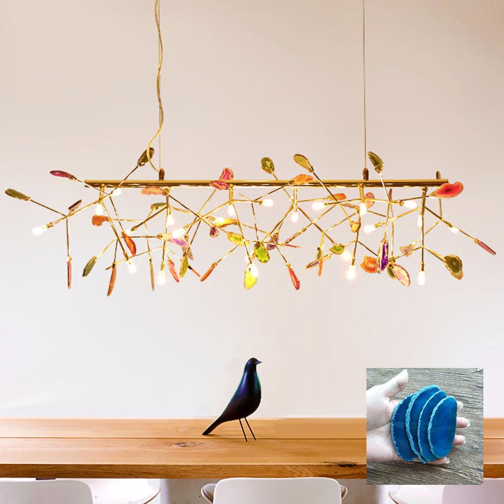 Agate Chandelier Colorful Branching