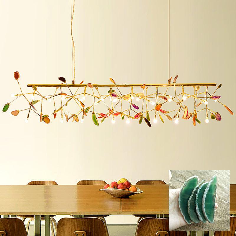 Agate Chandelier Colorful Branching