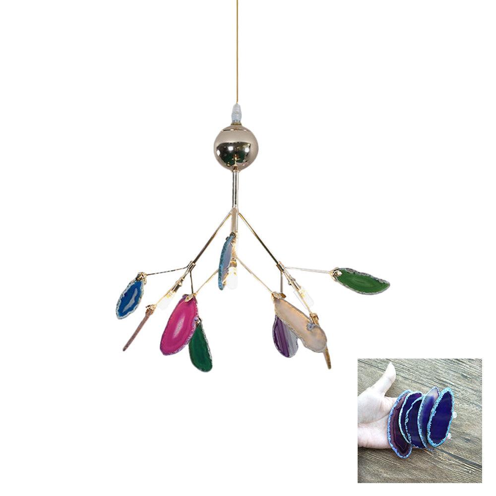 Agate Chandelier Colorful Branching