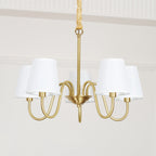 Aged Traditional Stacey Fabric Chandelier