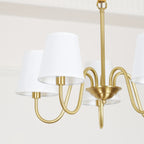 Aged Traditional Stacey Fabric Chandelier