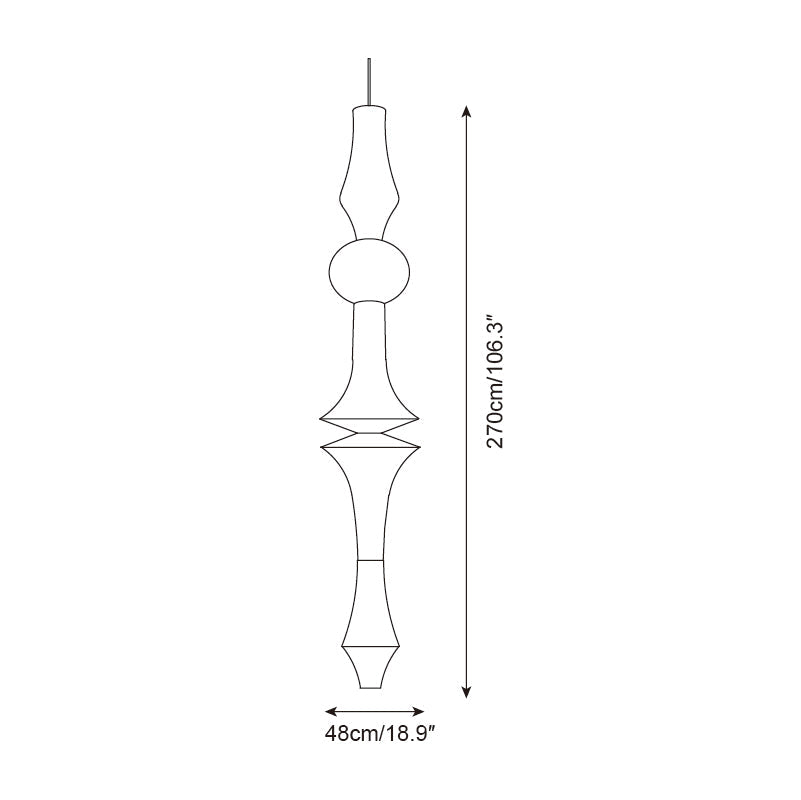 Zyora Sculptural Paper Pendant Lamp