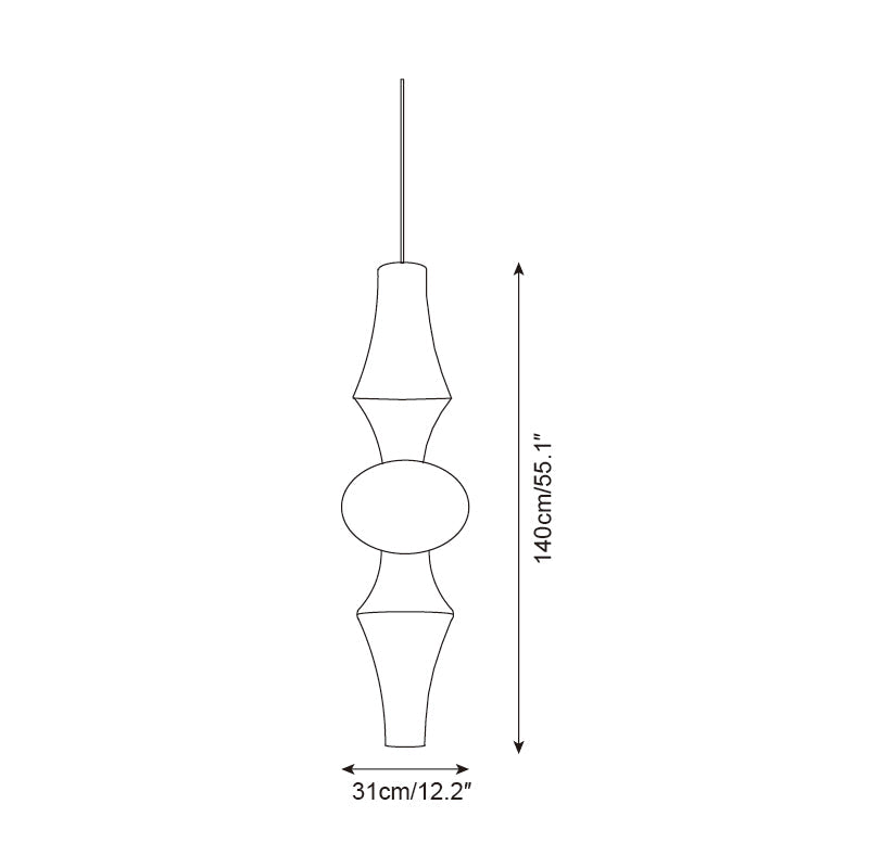 Zyora Sculptural Paper Pendant Lamp