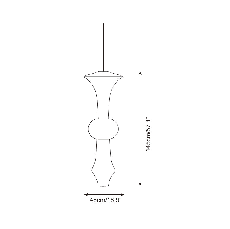 Zyora Sculptural Paper Pendant Lamp