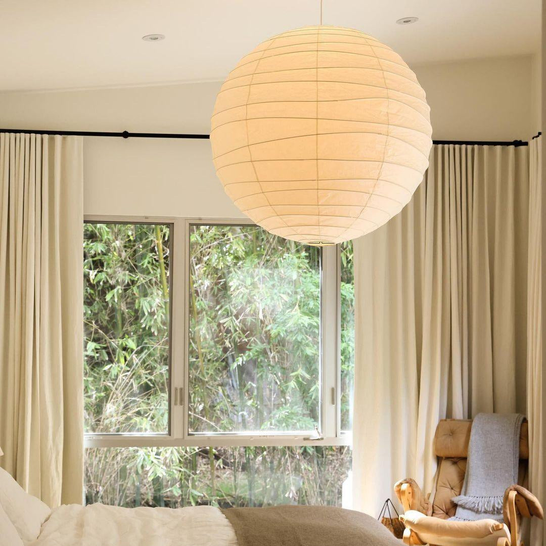 Luna Pendant Light Japanese Paper Globe