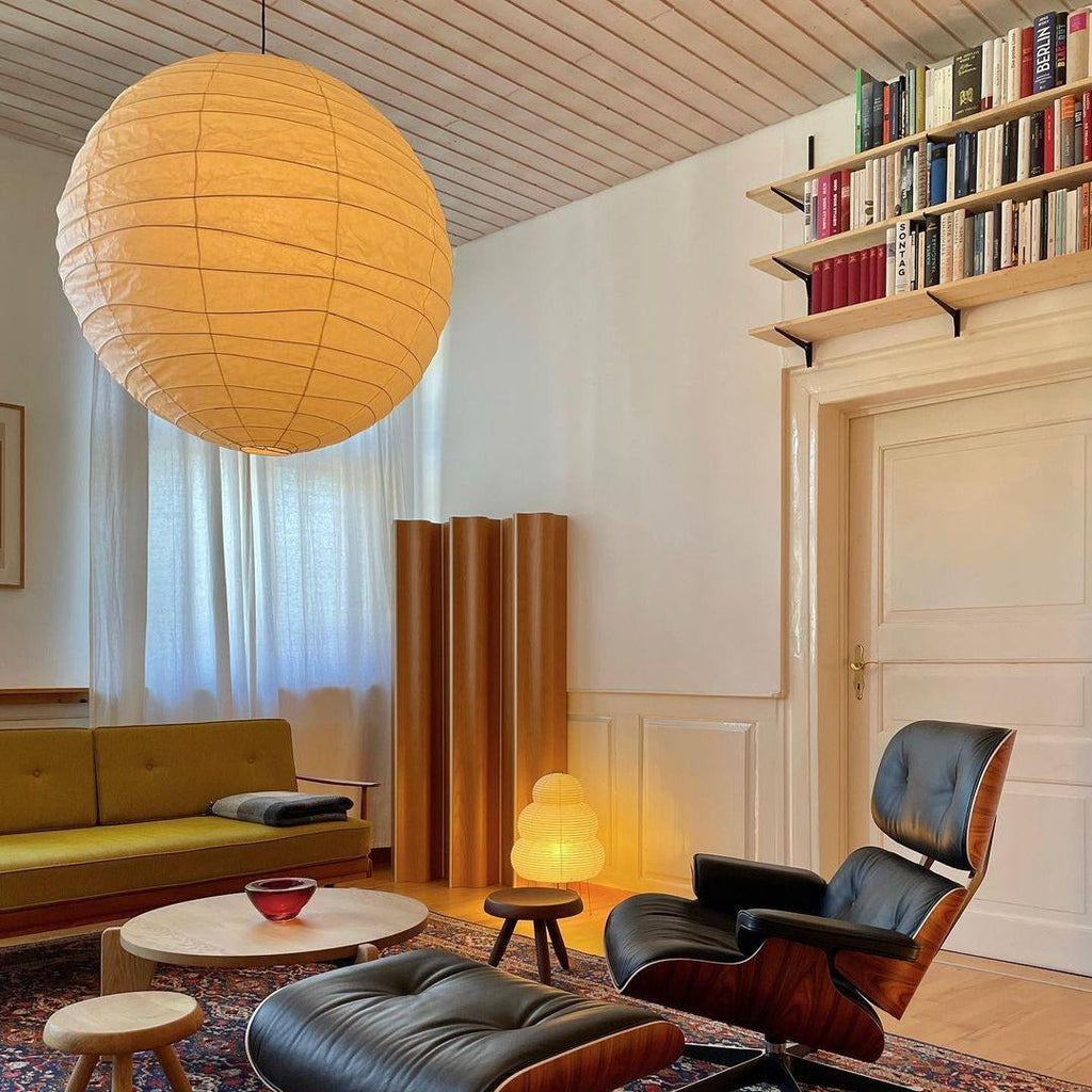 Luna Pendant Light Japanese Paper Globe