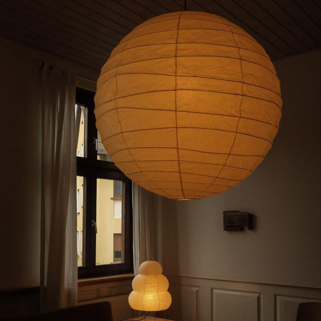 Luna Pendant Light Japanese Paper Globe