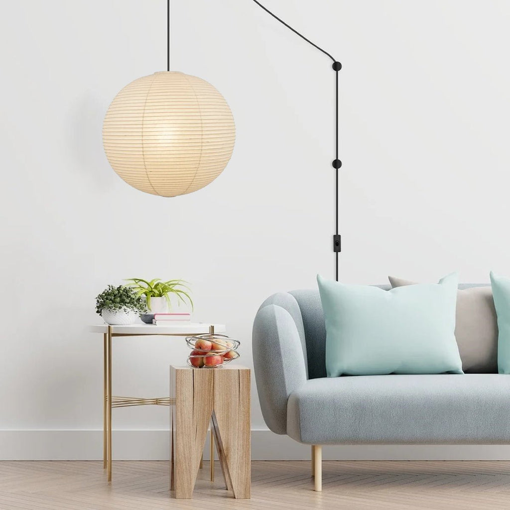 Sylin Pendant Swag Light Mulberry Silk