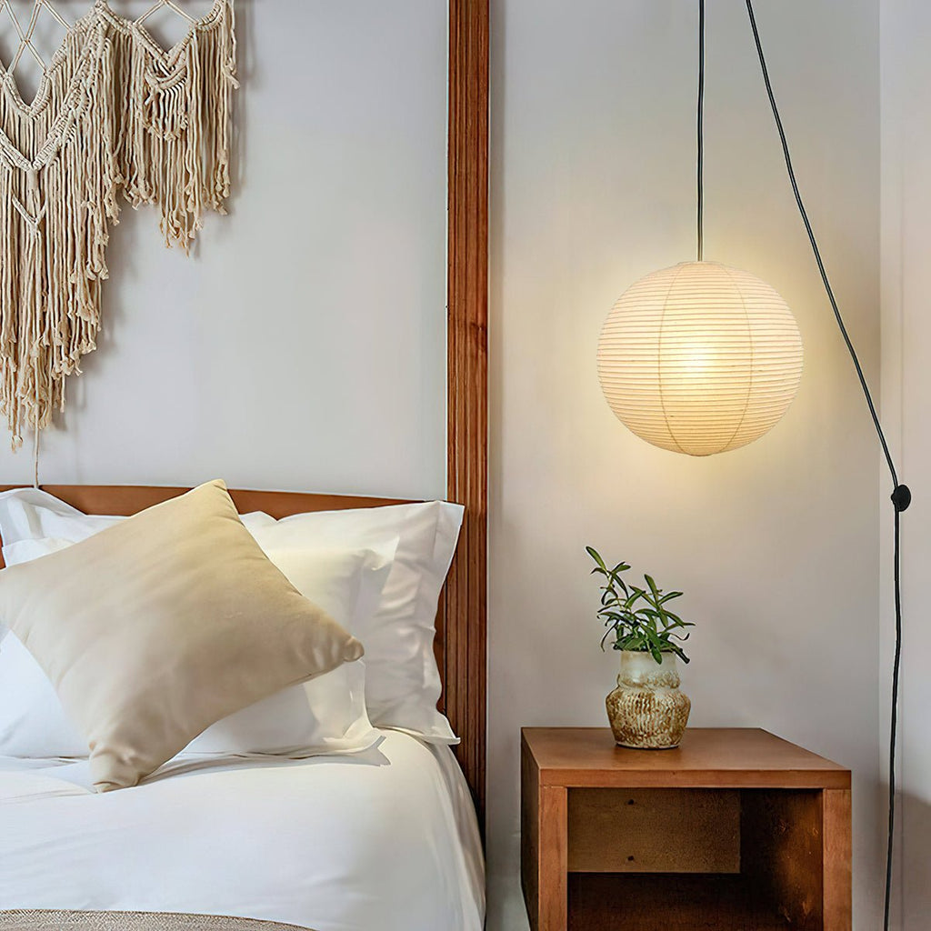 Sylin Pendant Swag Light Mulberry Silk