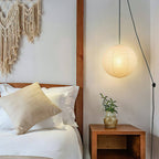 Sylin Pendant Swag Light Mulberry Silk