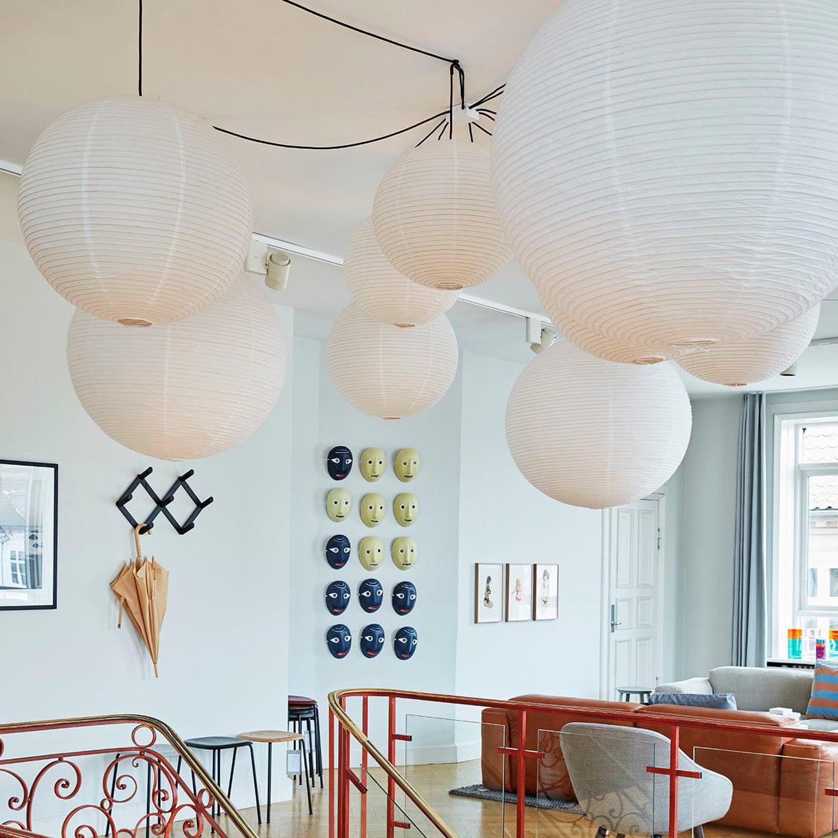 Sylin Pendant Swag Light Mulberry Silk