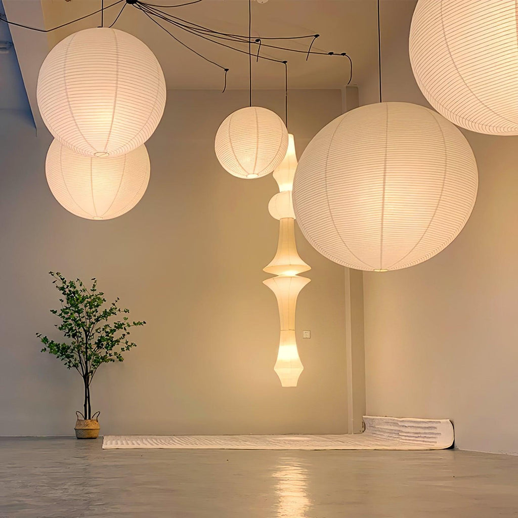 Sylin Pendant Swag Light Mulberry Silk