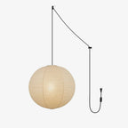 Sylin Pendant Swag Light Mulberry Silk