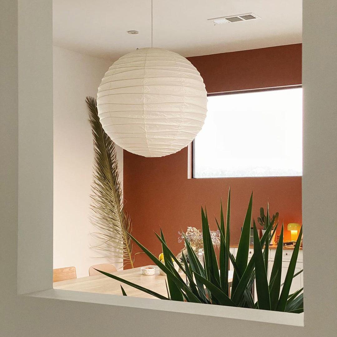 Luna Pendant Light Japanese Paper Globe