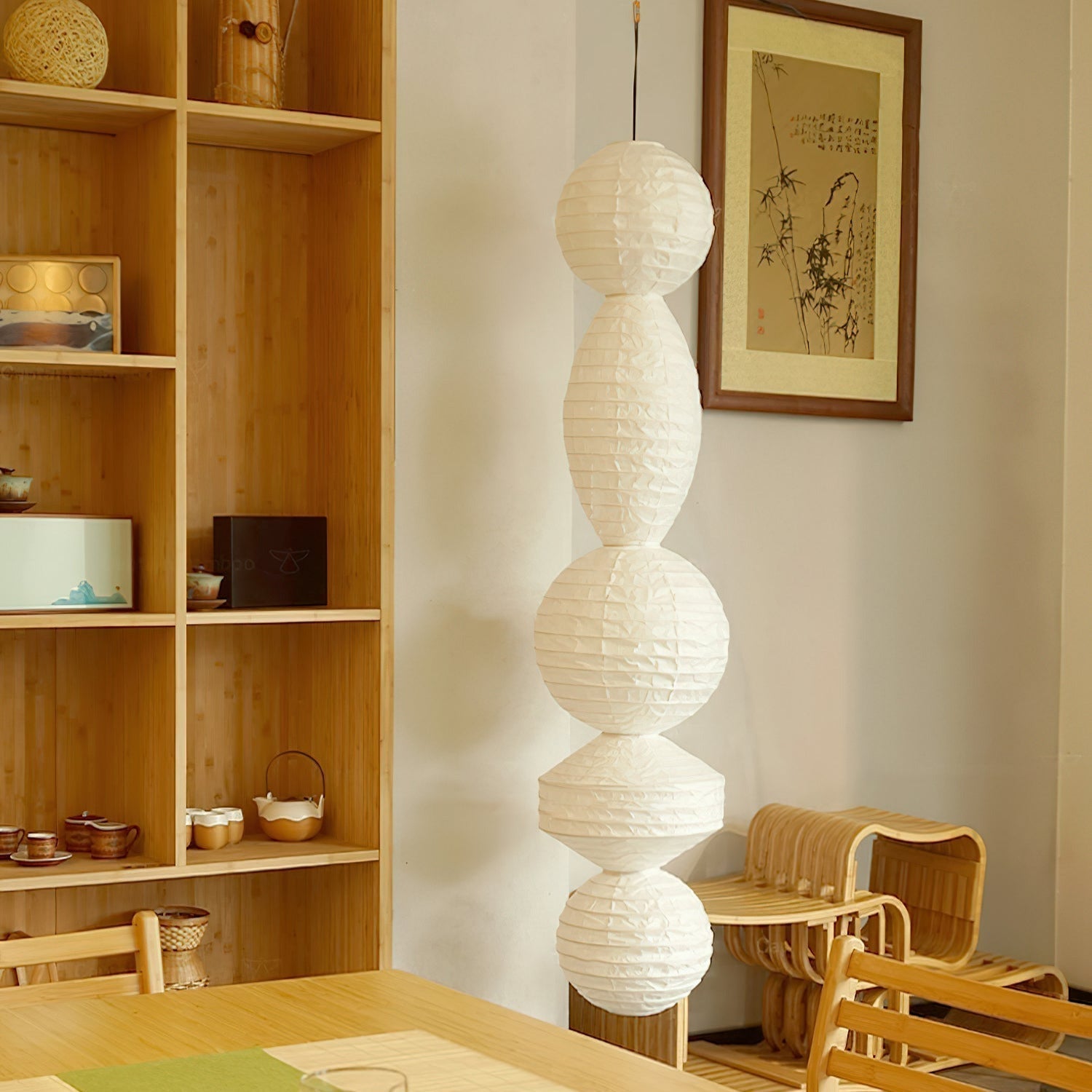 Nami Pendant Light Paper Lantern Wabi-sabi