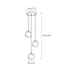 Gloruvye Balls Modern Cluster Alabaster  Chandelier