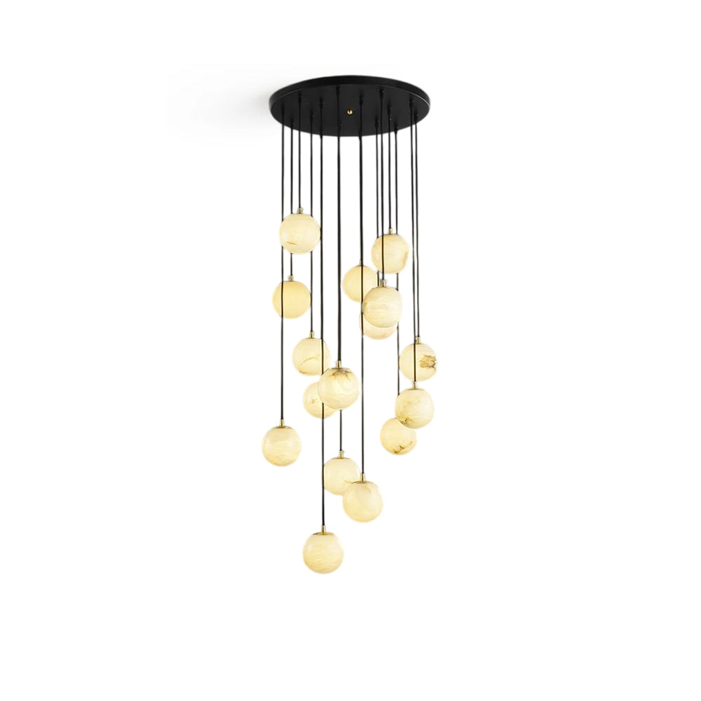 Alabaster Chandelier Balls Cluster