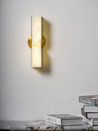 Lunaris Alabaster Rectangular Wall Lamp