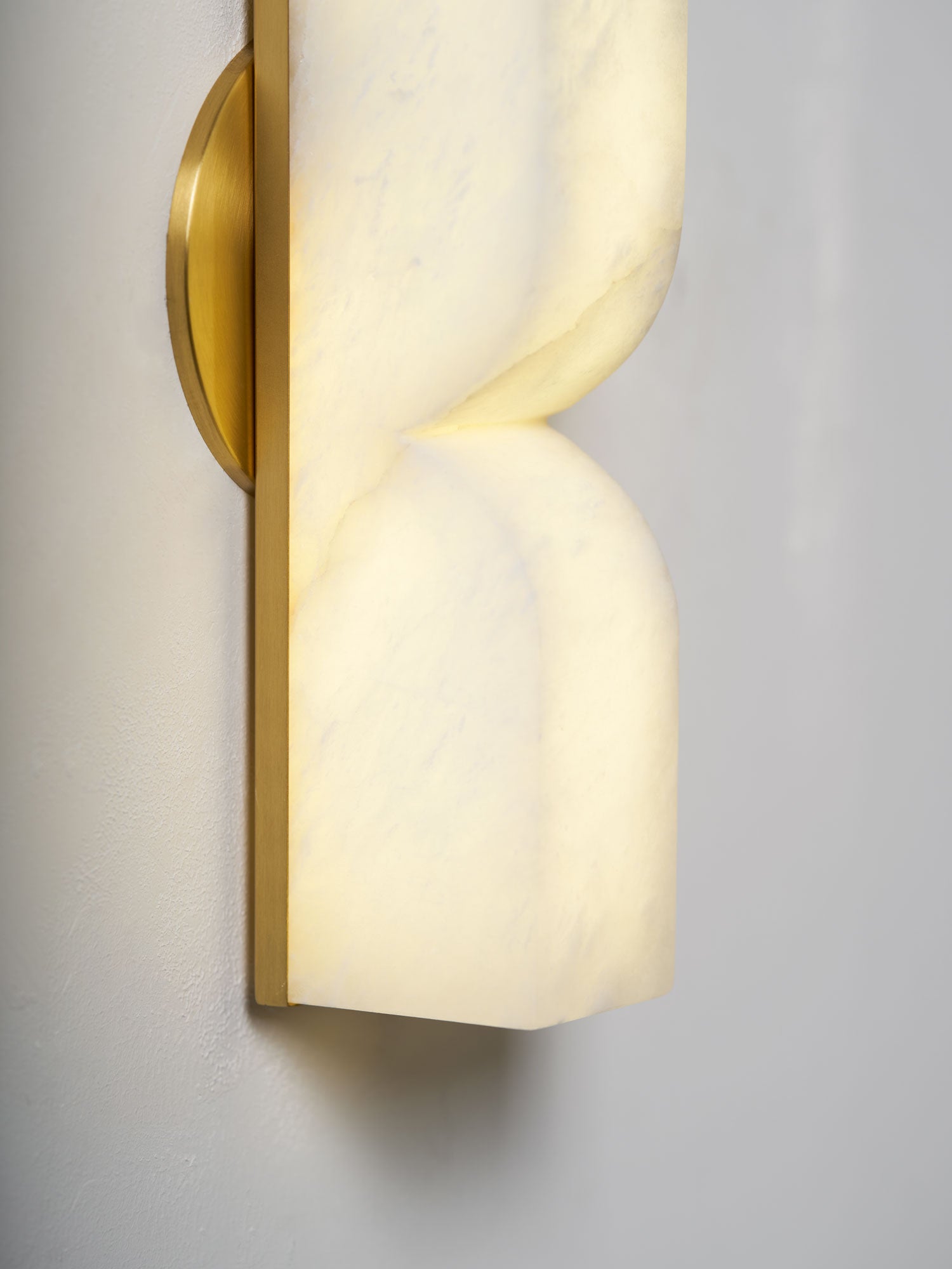Lunaris Alabaster Rectangular Wall Lamp