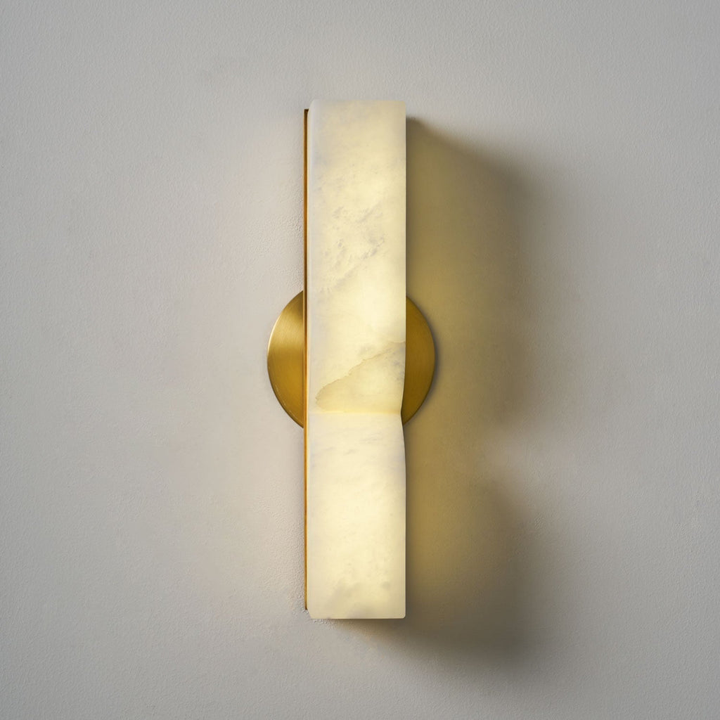 Lunaris Alabaster Rectangular Wall Lamp