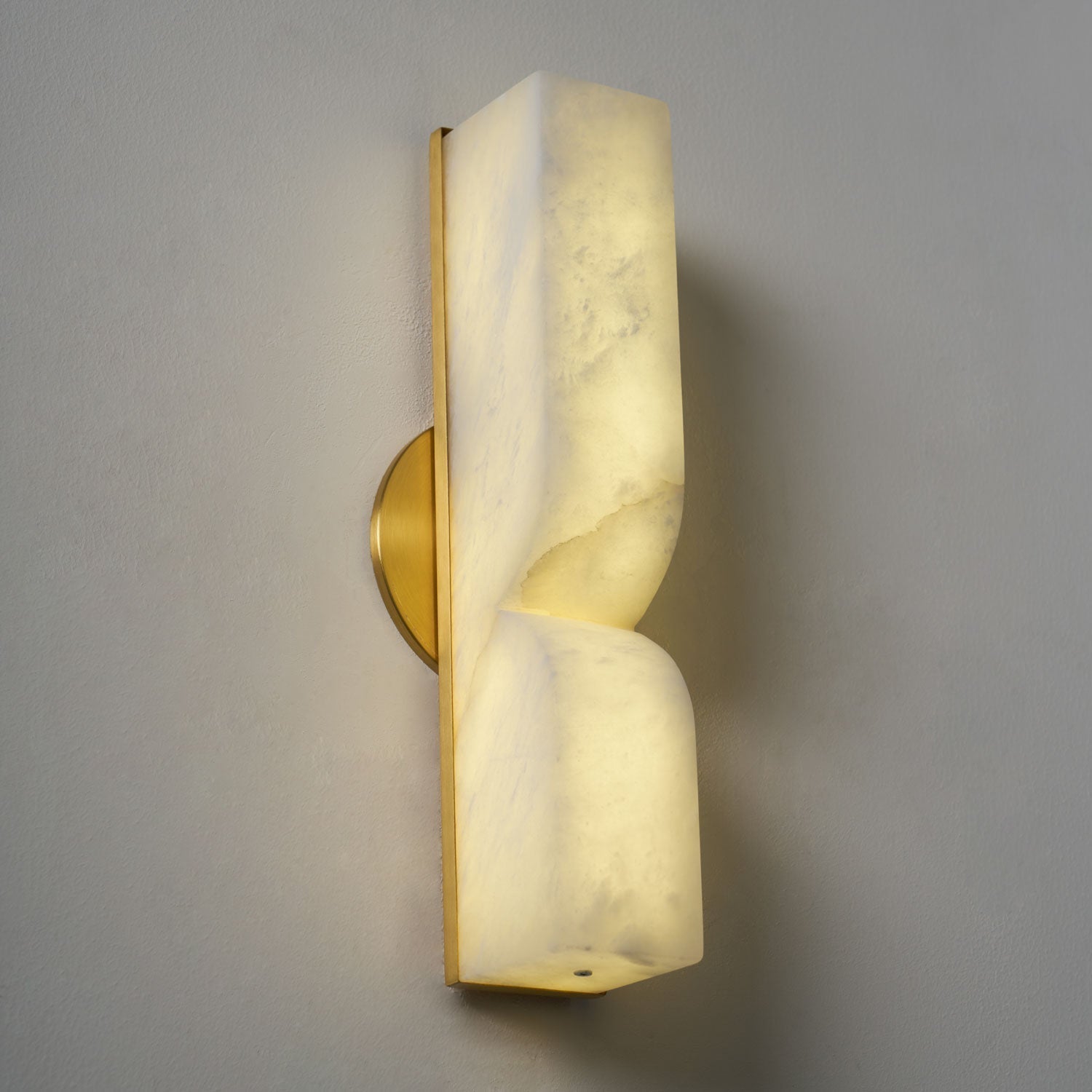Lunaris Alabaster Rectangular Wall Lamp