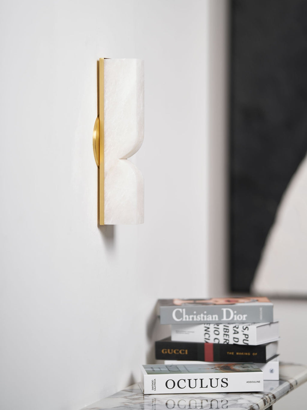 Lunaris Alabaster Rectangular Wall Lamp