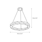 Plotuvyn Postmodern Luxury Ring Alabaster Chandelier