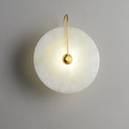 Kristy Alabaster LED Wall Lamp Round Iconic Circular