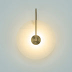 Kristy Alabaster LED Wall Lamp Round Iconic Circular