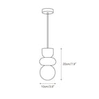 Rauduvyn Modern Totem Alabaster Pendant Light