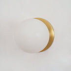 Lynq Alabaster Mini Orb Wall Lamp