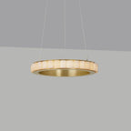Orion Double Ring Alabaster Chandelier