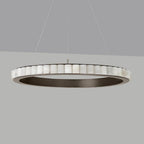 Orion Double Ring Alabaster Chandelier