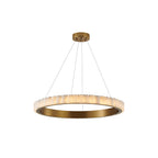 Orion Double Ring Alabaster Chandelier