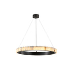 Orion Double Ring Alabaster Chandelier