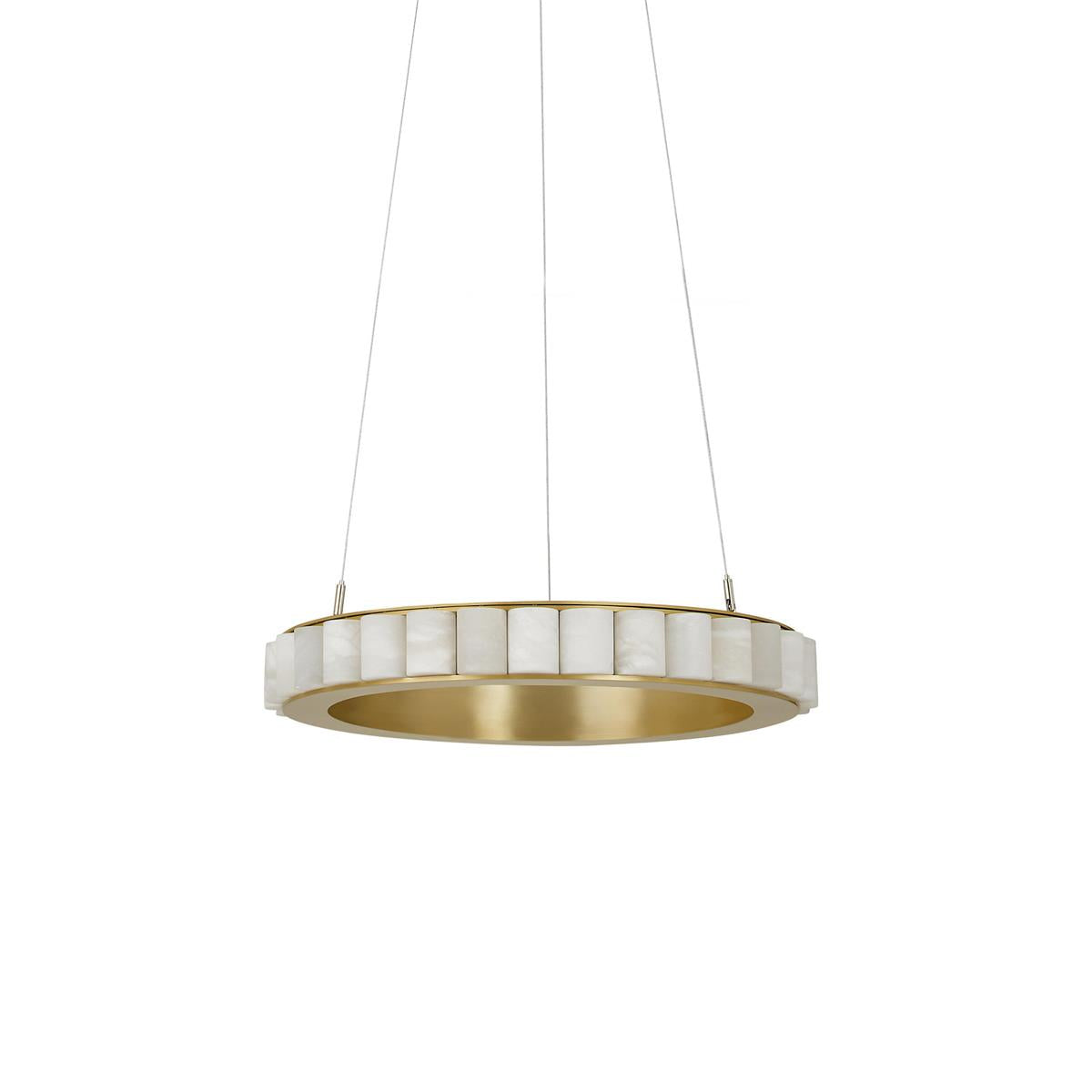 Orion Double Ring Alabaster Chandelier