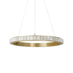 Orion Double Ring Alabaster Chandelier